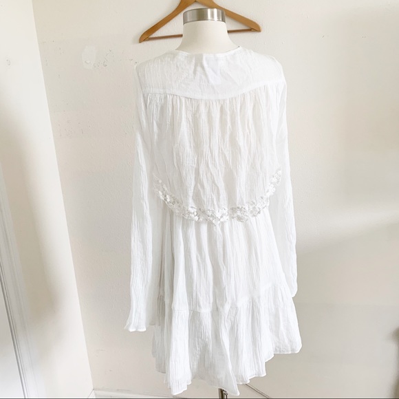 COPY - White boho dress open back - Picture 3 of 7